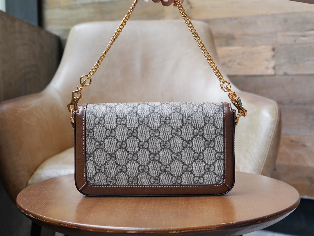 Sac à épaule Gucci Horsebit 1955 petite taille 752002( Logo) 