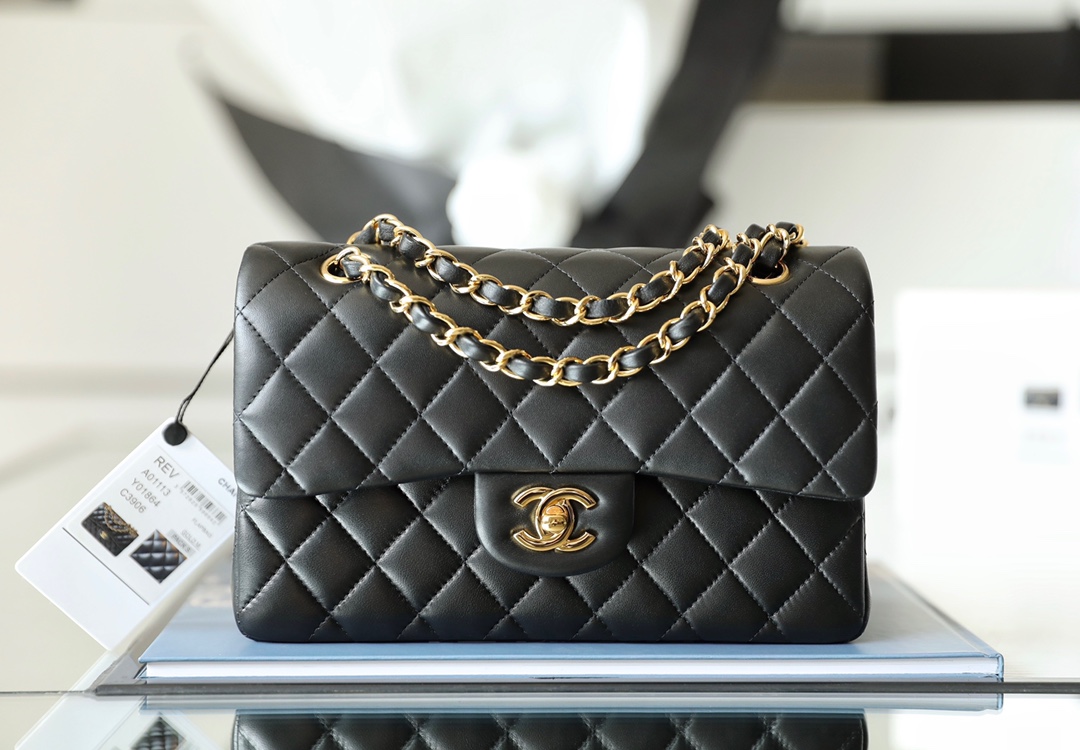 Túi xách Channel Classic Flap A1118 màu đen da cừu 