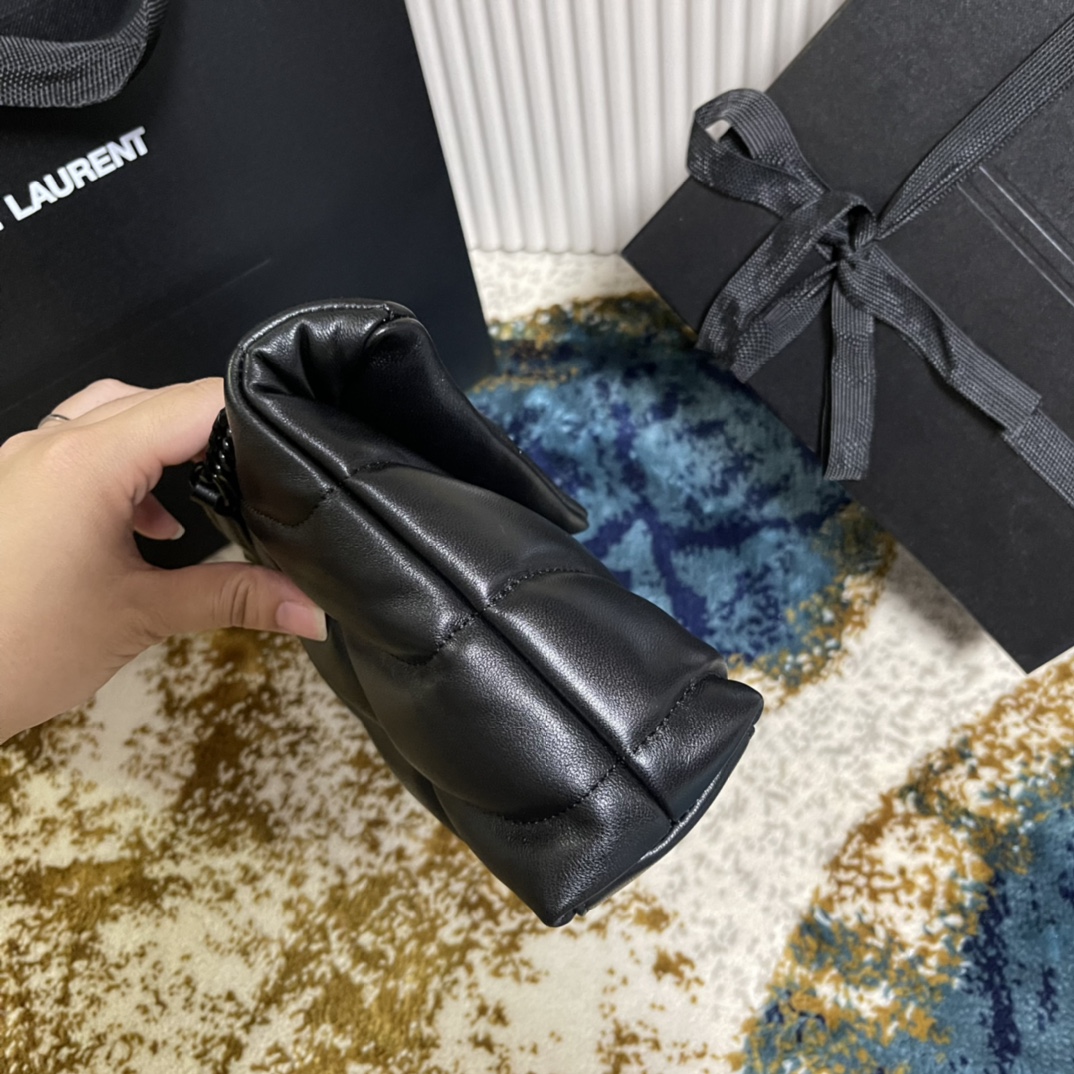 Túi Xách YSL LoulouPuffer 59337 Màu Đen