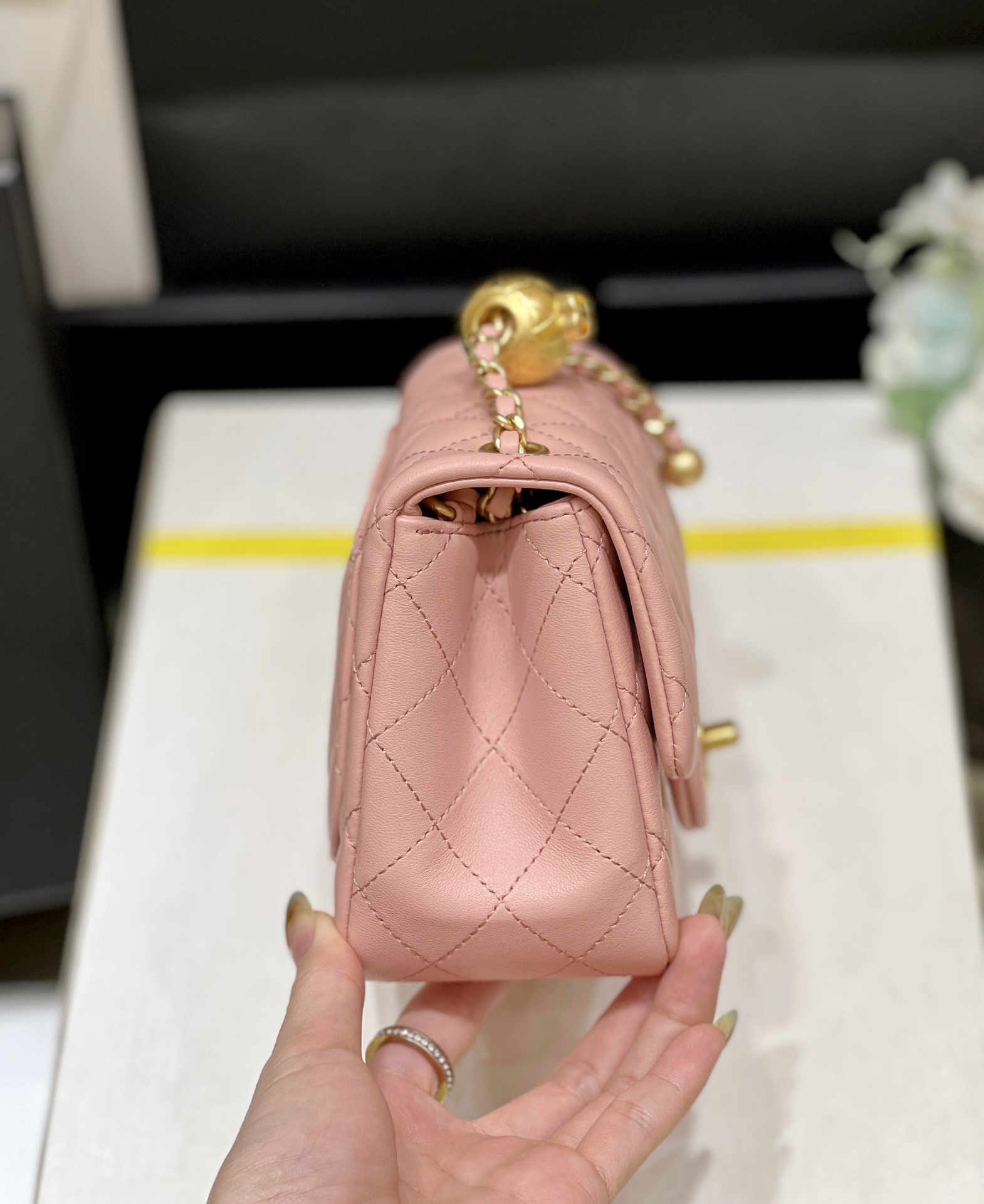 Túi Xách Chanel CF Mini Màu Hồng AS1786 