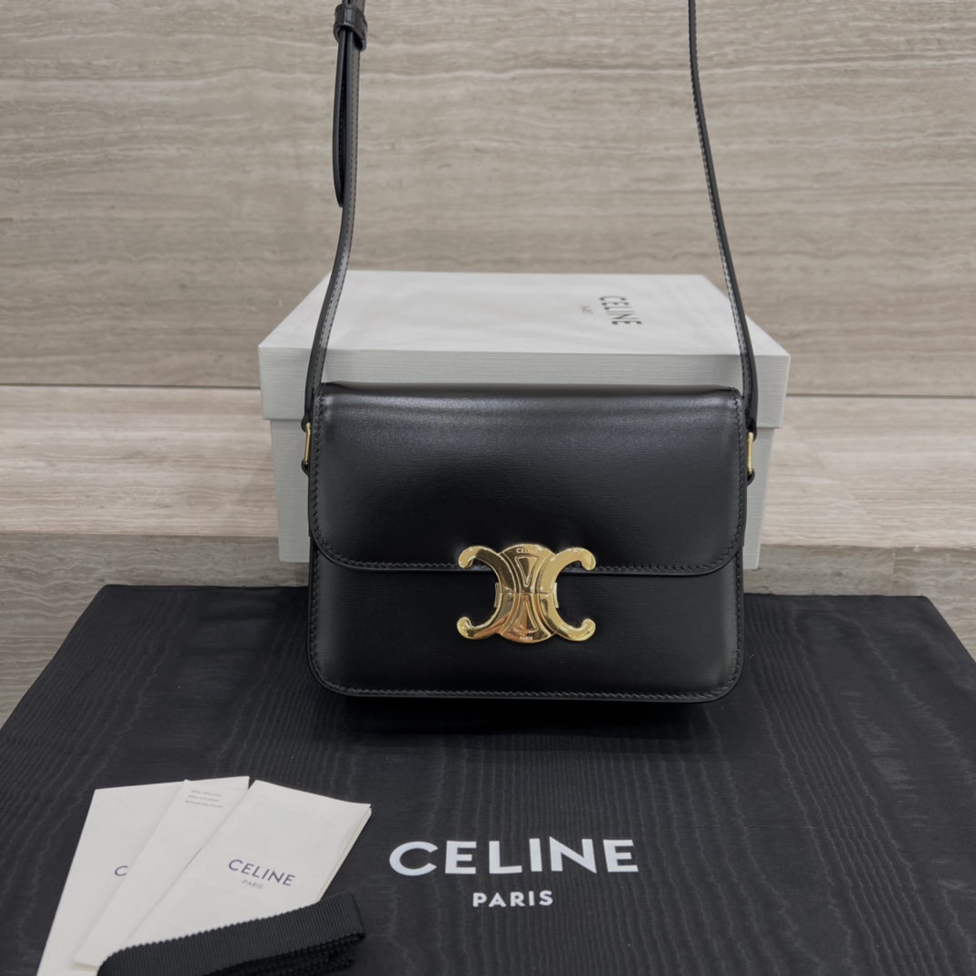 Túi Xách Celine Teen Triomphe 188423 Màu Đen
