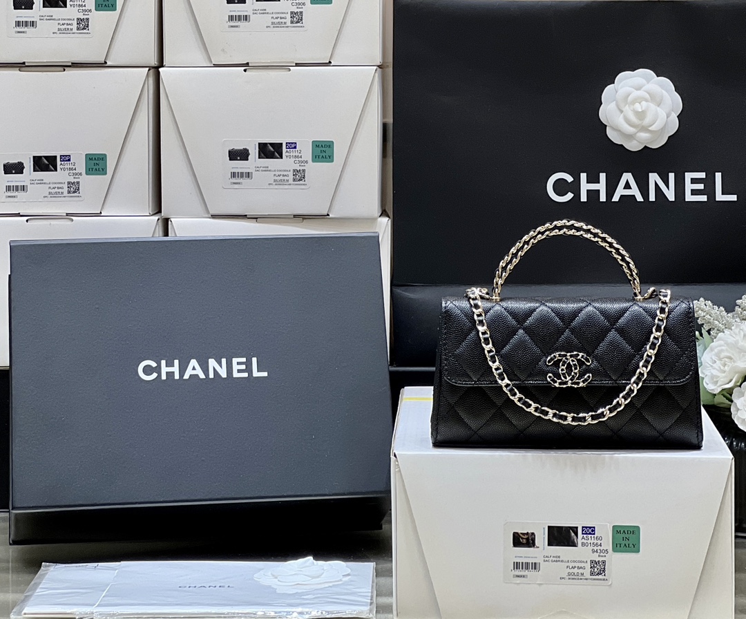 Túi Xách Chanel Kelly AS3238 Màu Đen 