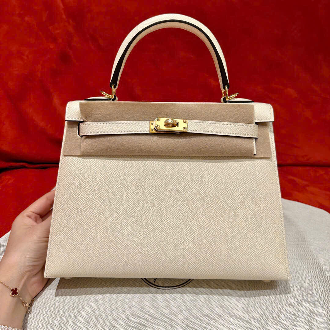 Túi Hermes Kelly Màu Trắng 