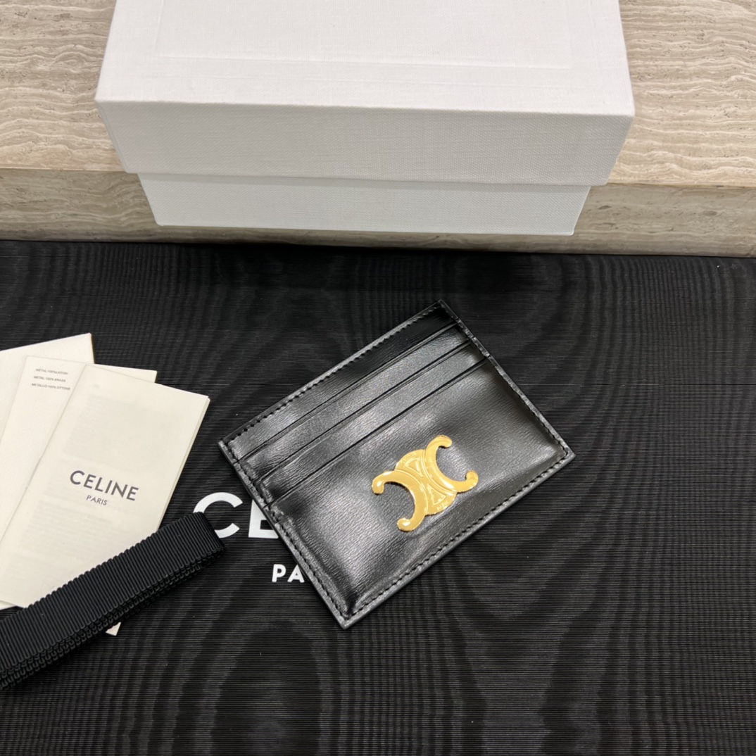 Ví đựng thẻ Celine TRIOMPHE 10L833 màu đen 