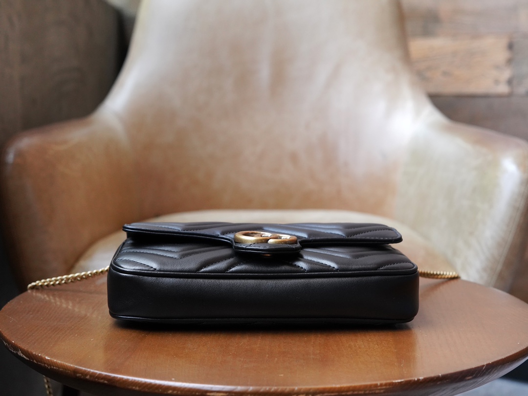 Túi Xách Nữ Mini sac GG Marmont 751526 Màu Đen