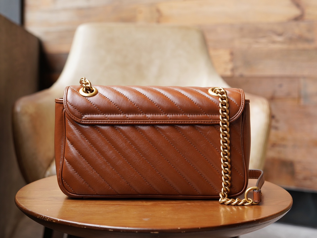 Túi Xách Nữ GG Marmont Petite Taille 443497 Màu Nâu