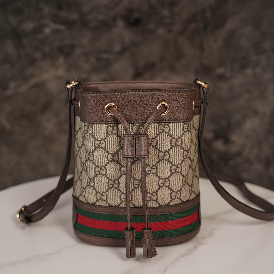 Balo Mini Gucci Ophidia 550602 Logo Nâu