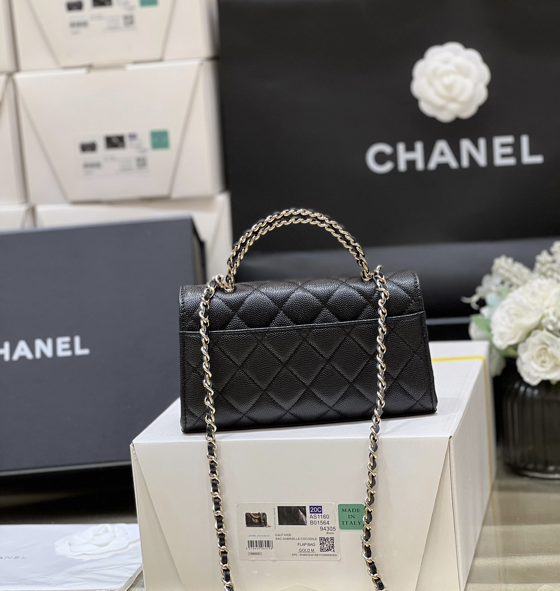 Túi Xách Chanel Kelly AS3238 Màu Đen 