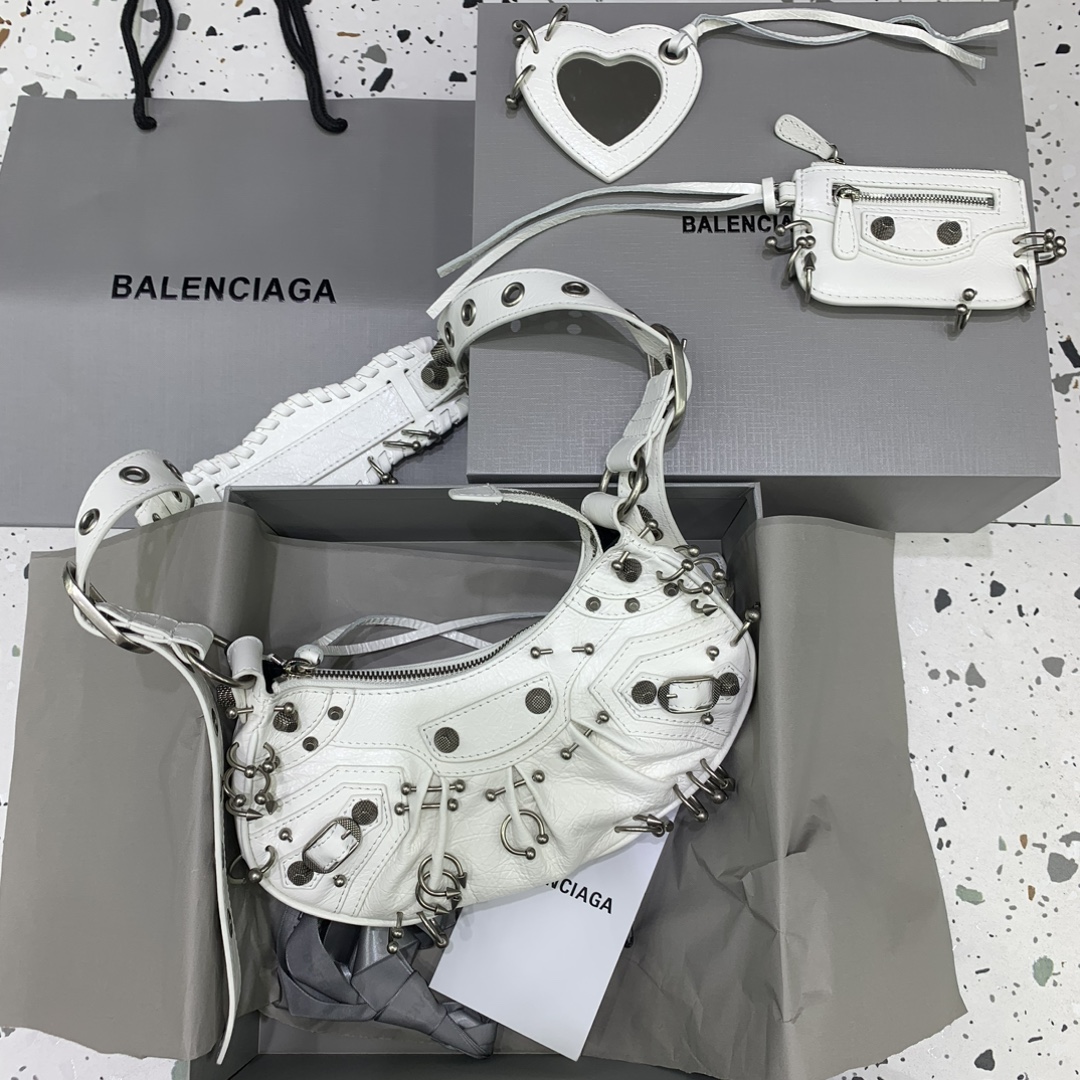 Túi xách nữ BALENCIAGA 180607 màu trắng 
