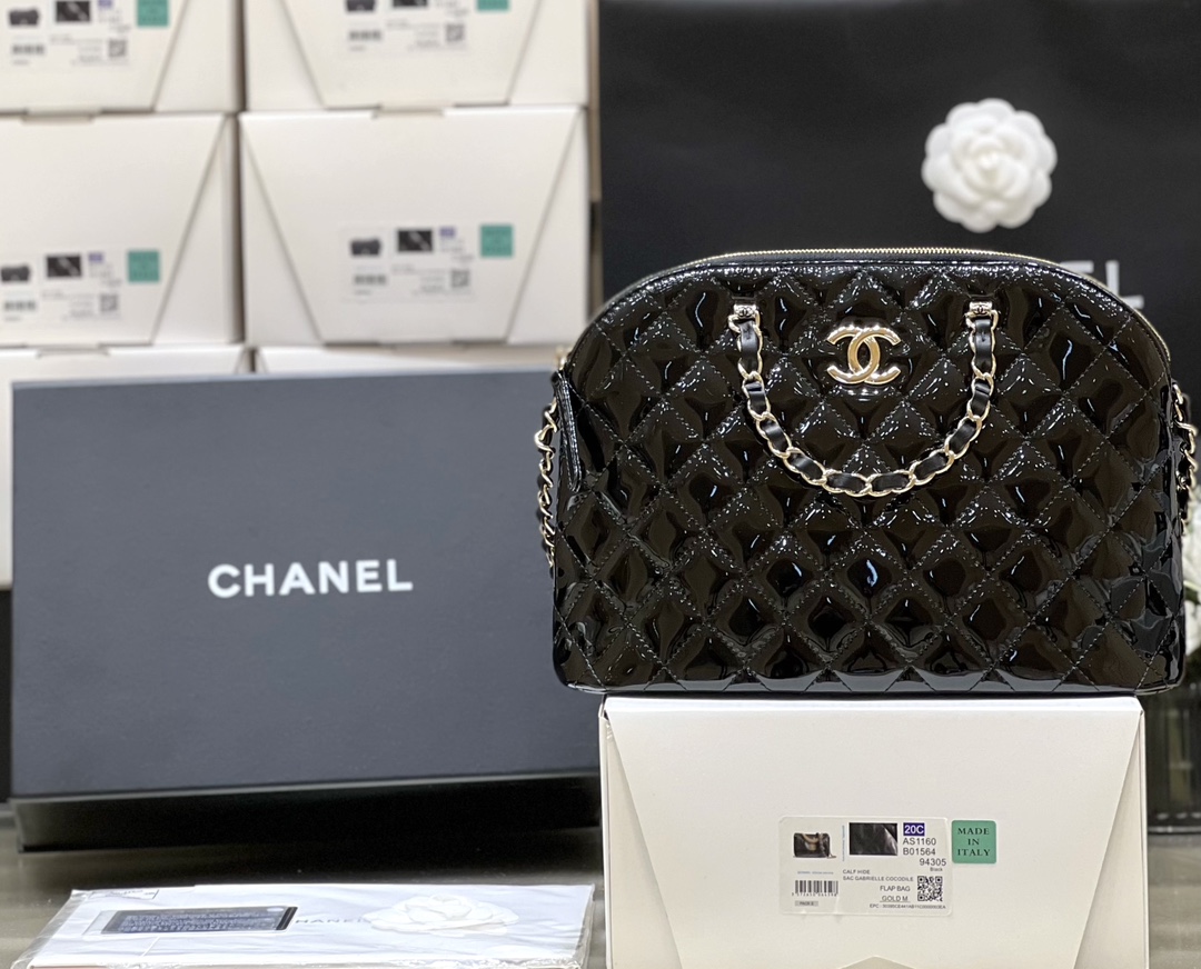 Túi Xách Chanel AS3969 Màu Đen Da Bóng