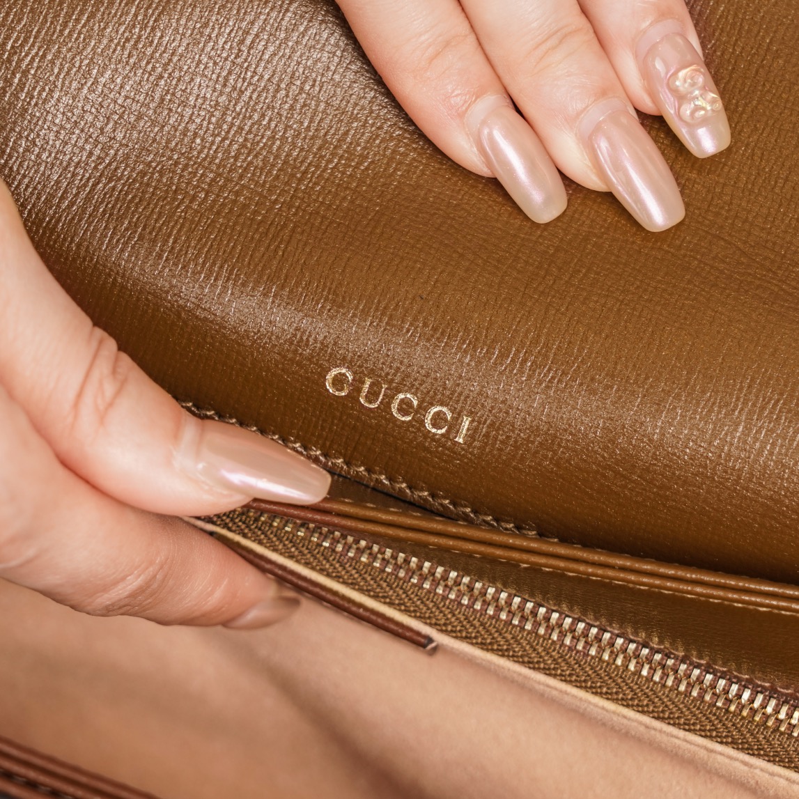 Túi Xách Nữ Gucci Horsebit 1955 602204 Logo Nâu 
