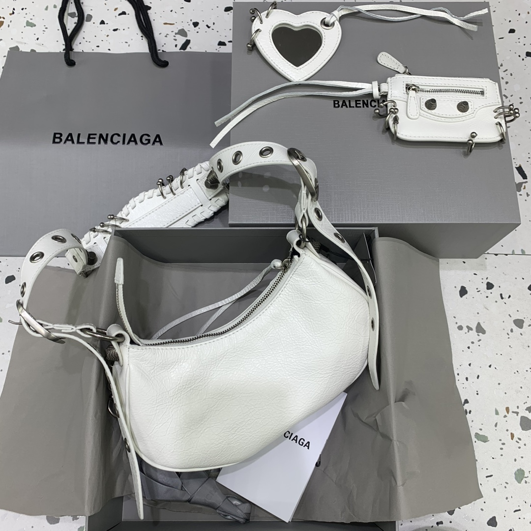 Túi xách nữ BALENCIAGA 180607 màu trắng 