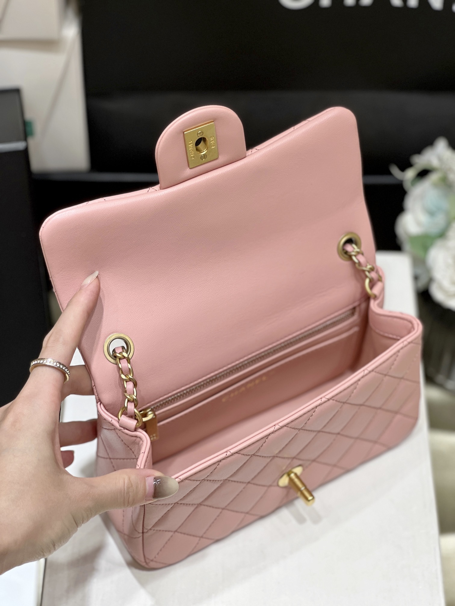 Túi Xách CF Mini Màu Hồng AS1787 