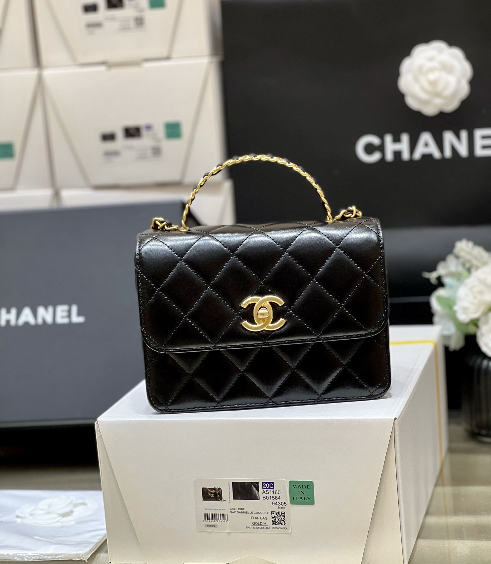 Túi Xách Chanel Small Flap bag AS3886 Màu Đen