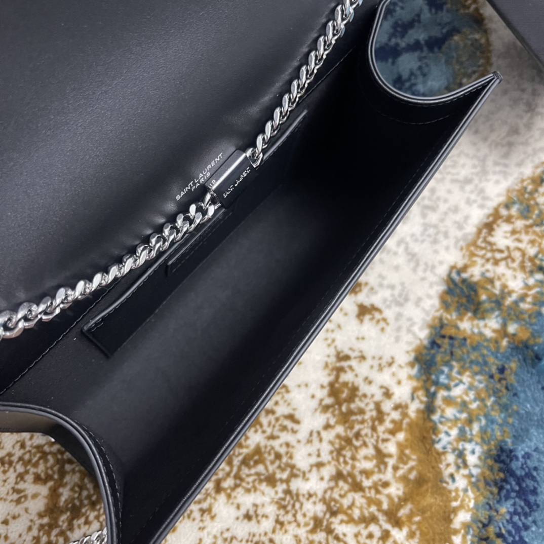 YSL KATE 377829 (Black-silver)
