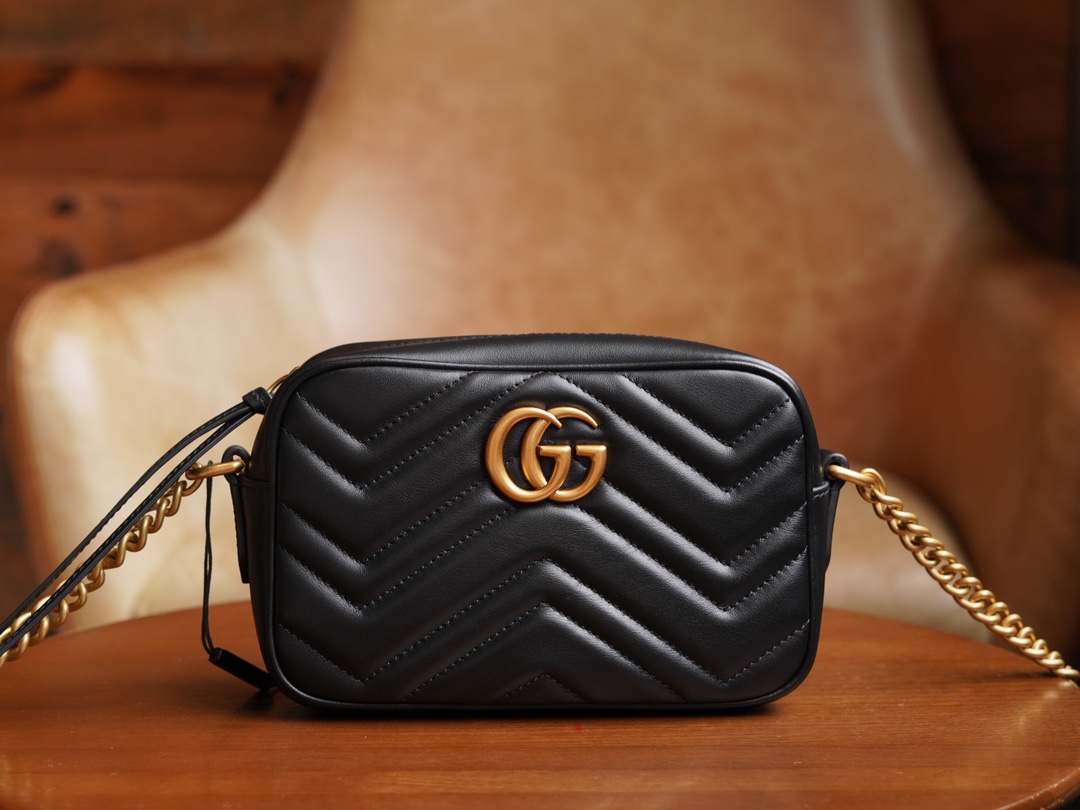 Mini sac GG Marmont 448065 (Black)