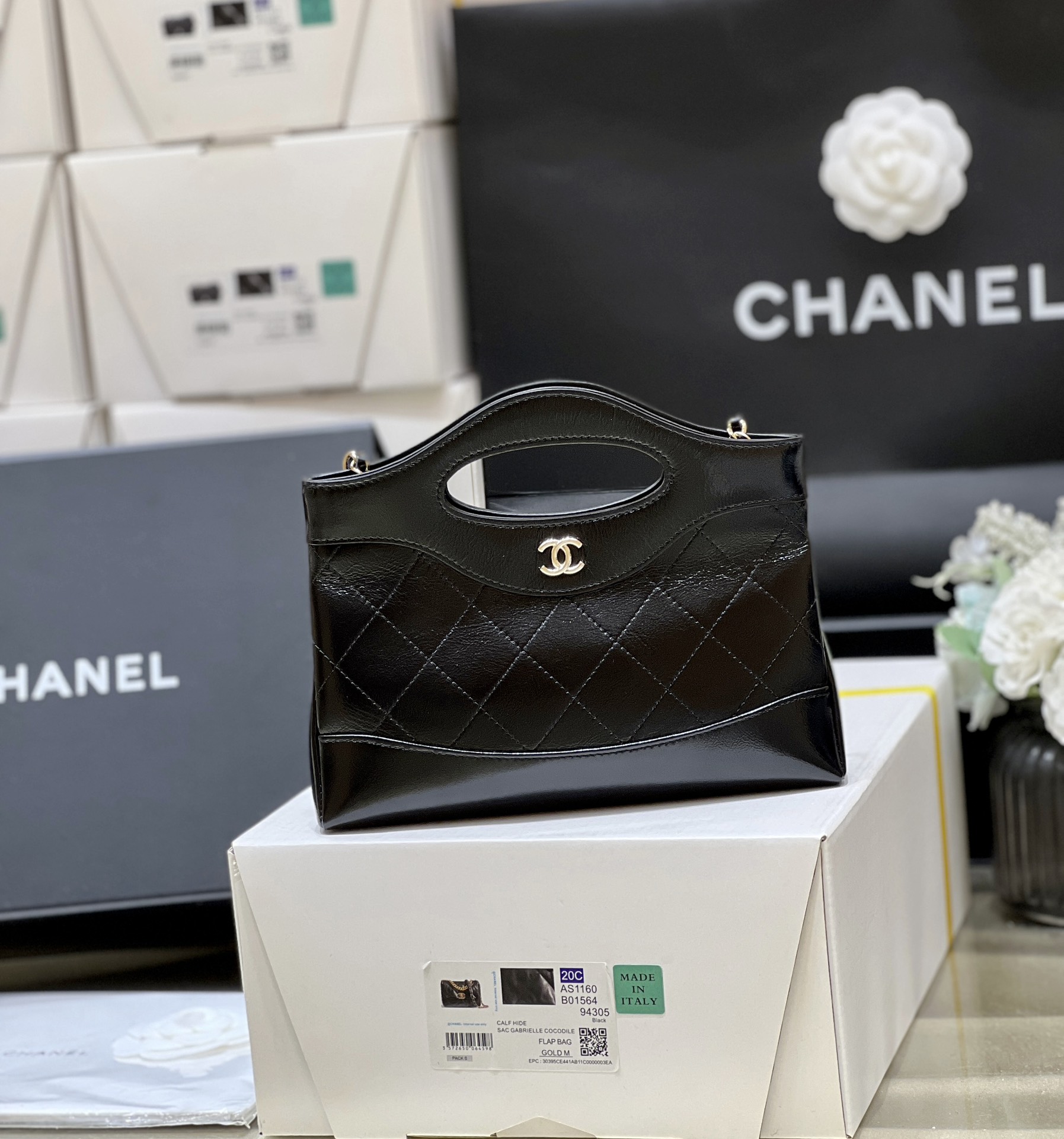 Túi Xách Chanel Bag Nano AS3656 Màu Đen 