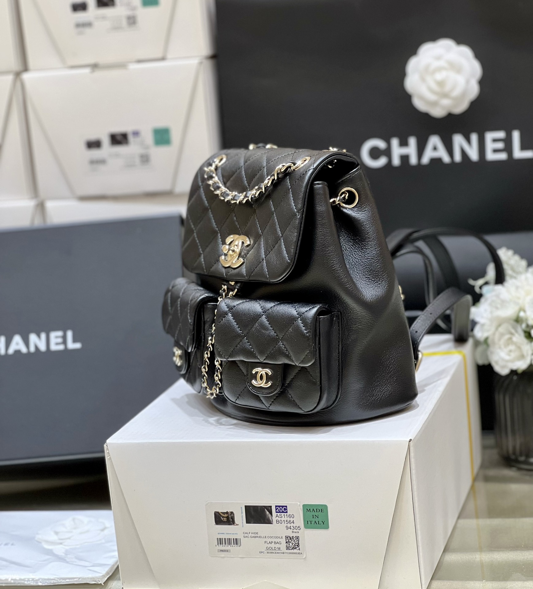 Balo Chanel Nữ AP3860 Màu Đen