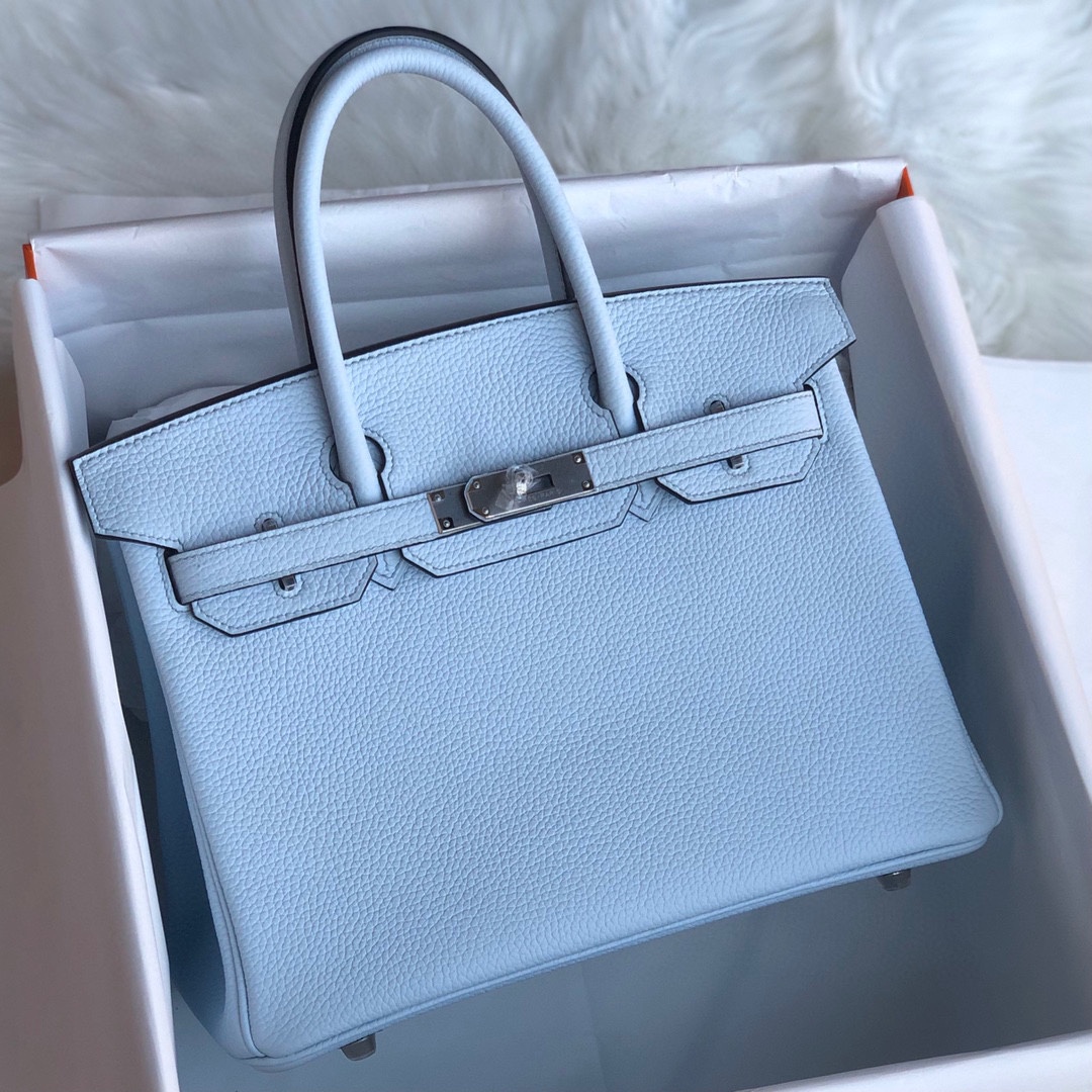 Túi Xách Hermes Birkin Màu Xanh Dương