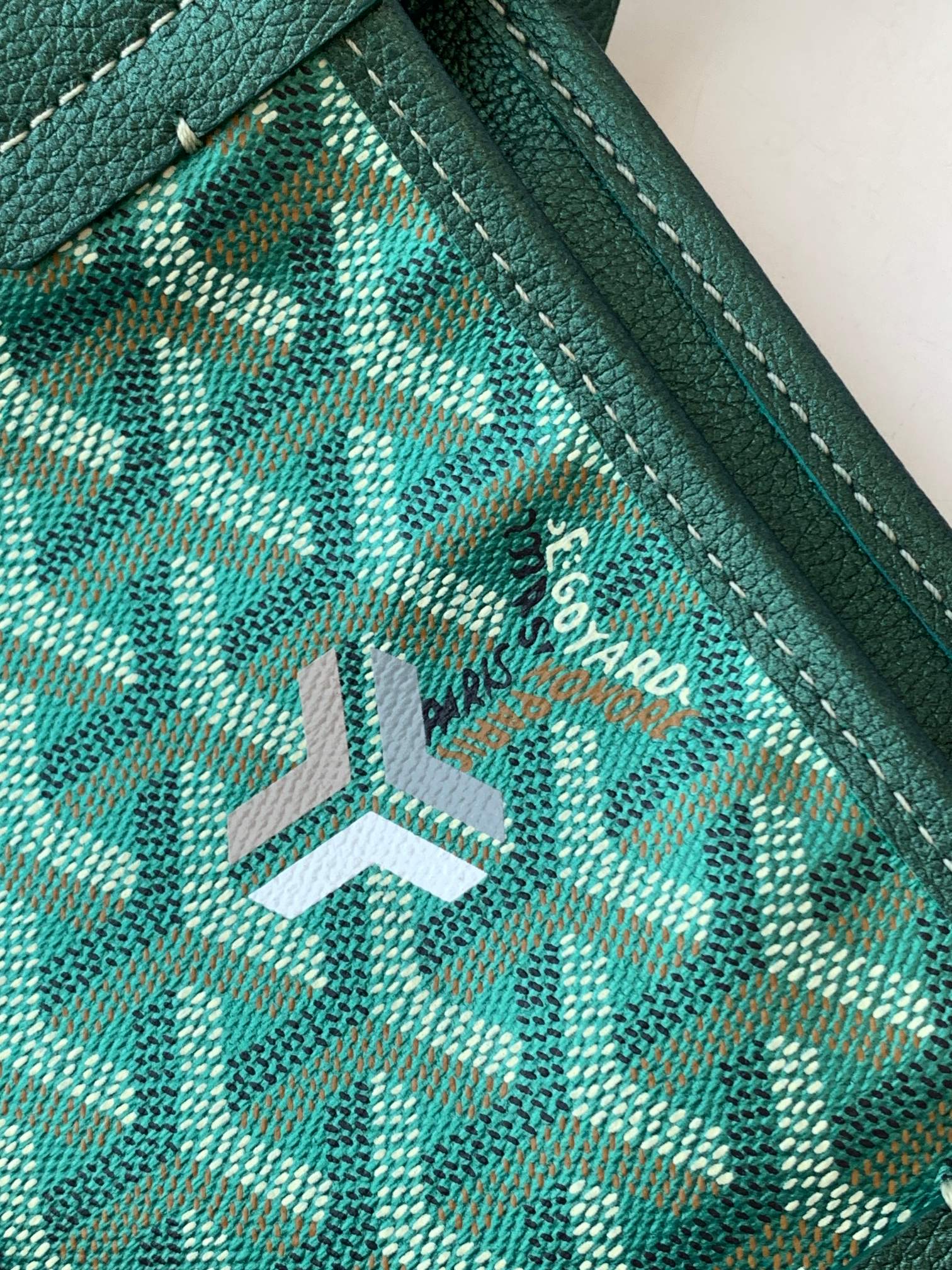 Túi xách Goyard 8003 màu xanh lá 