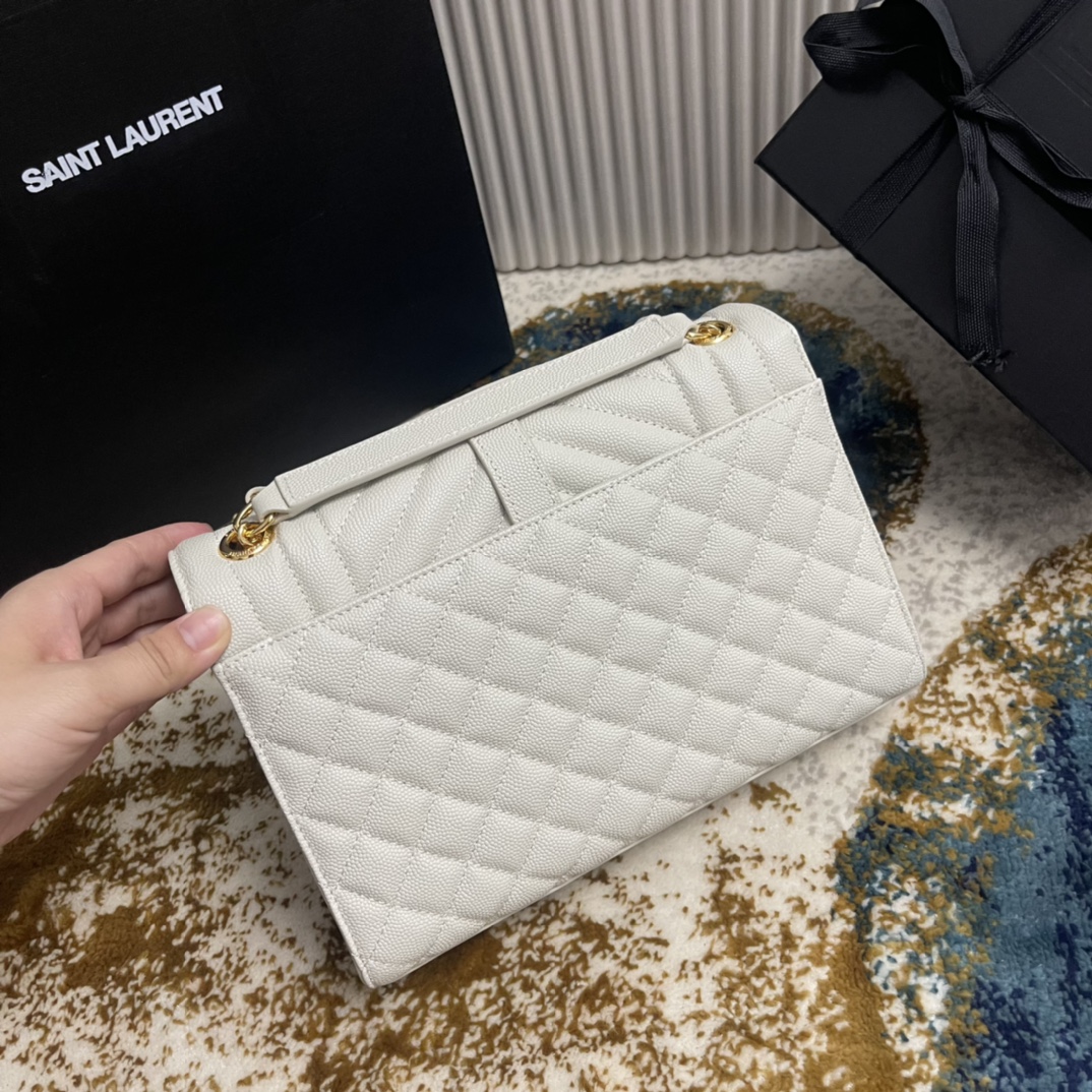 Túi Xách YSL ENVELOPPE 392739Màu Trắng
