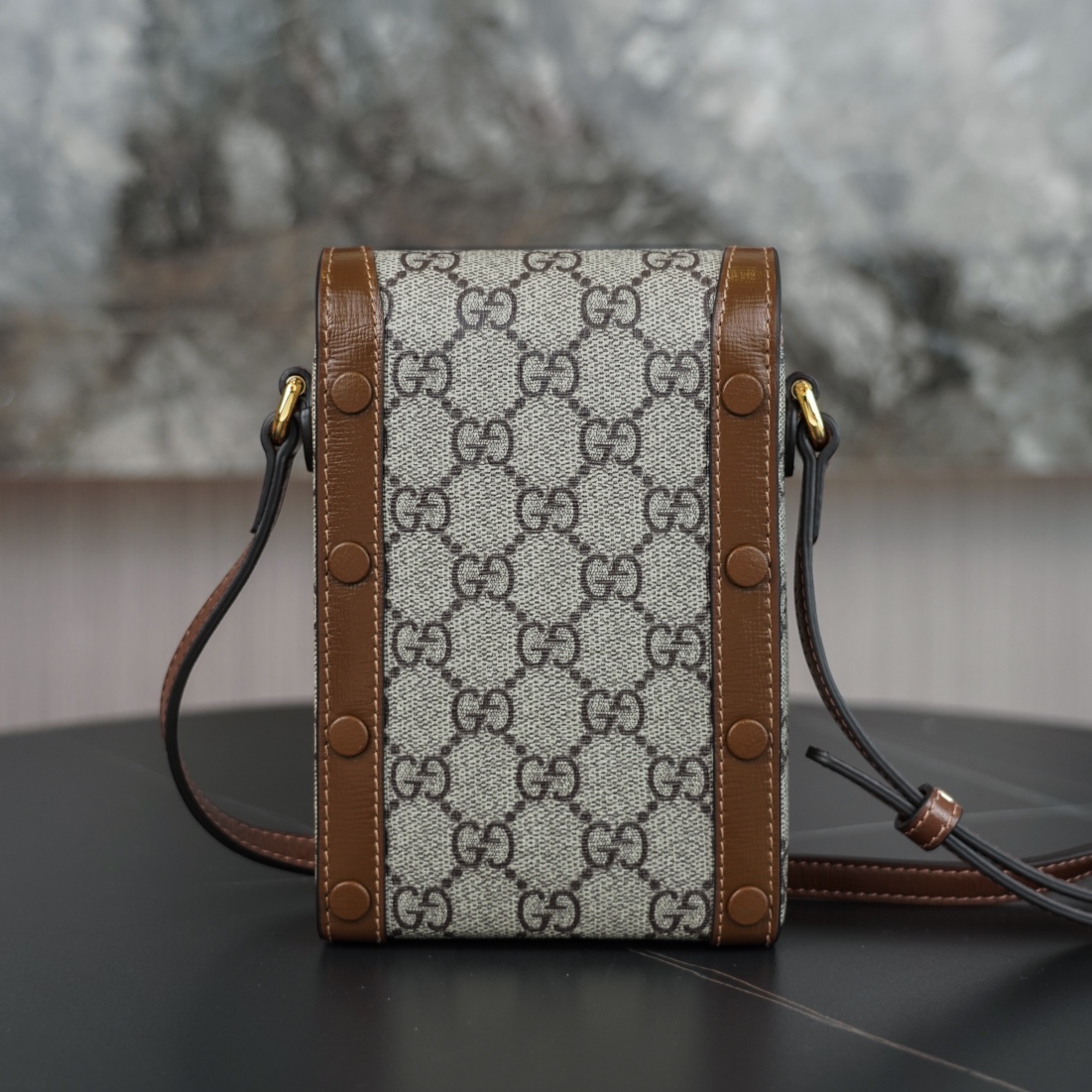 Mini sac Gucci 1955 détail Mors625615(logo brow)
