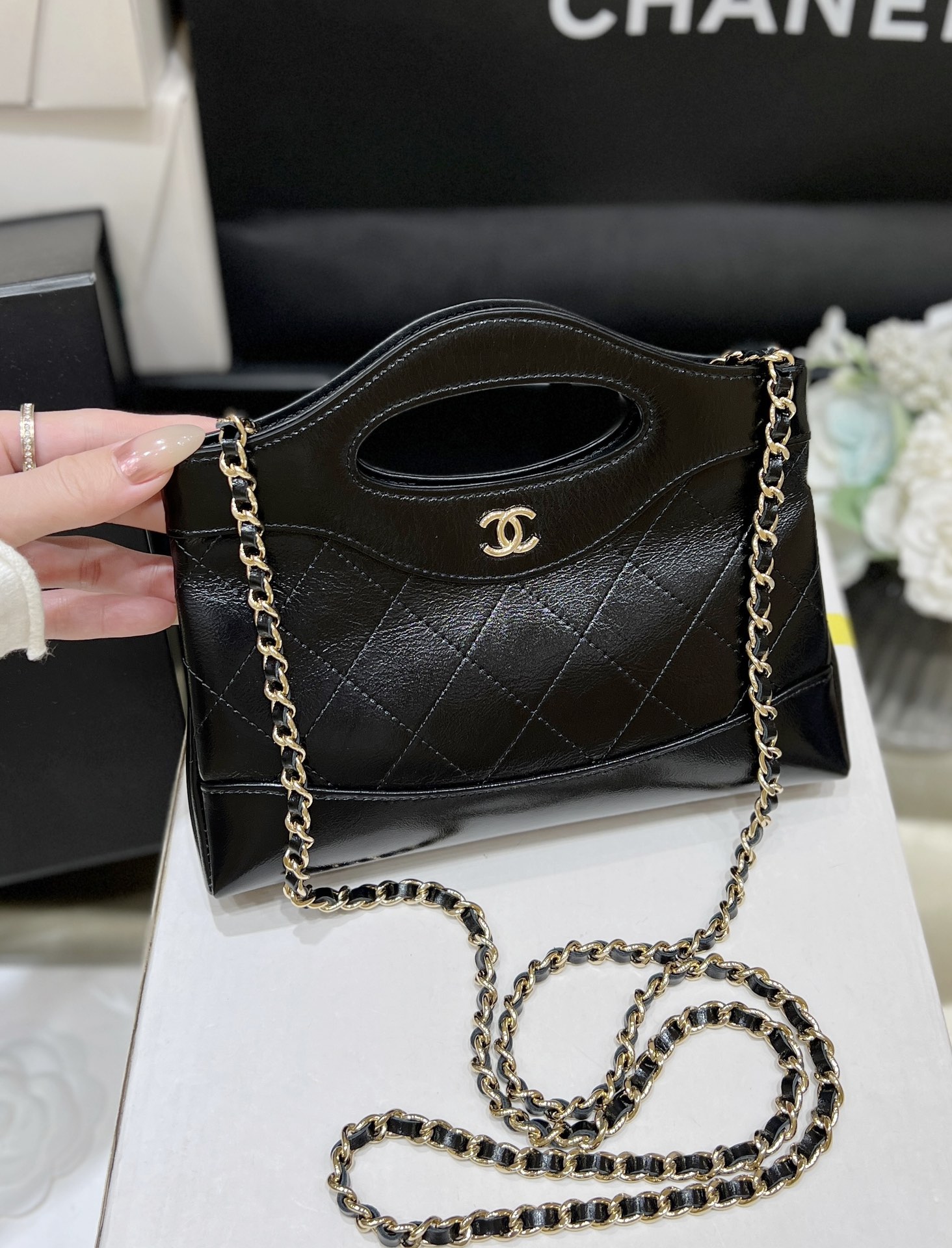 Túi Xách Chanel Bag Nano AS3656 Màu Đen 