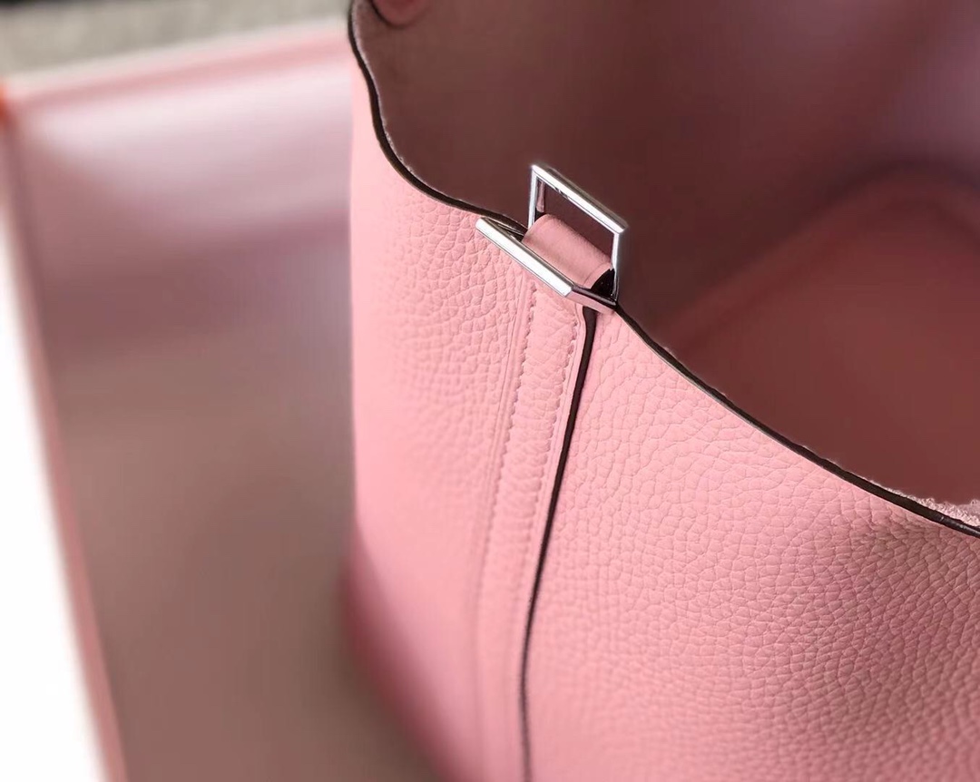Túi xách hermes picotin màu hồng 