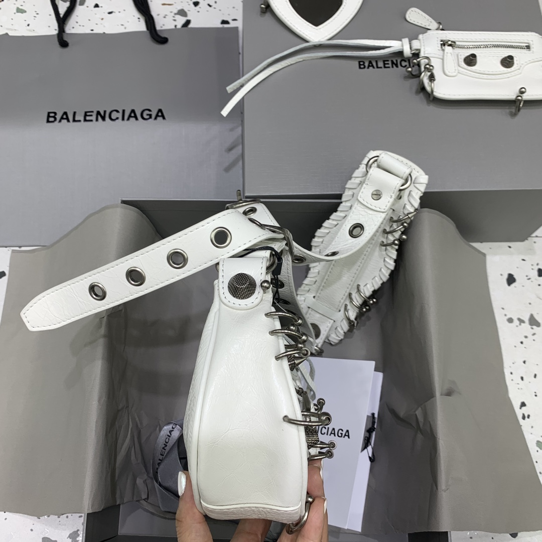 Túi xách nữ BALENCIAGA 180607 màu trắng 
