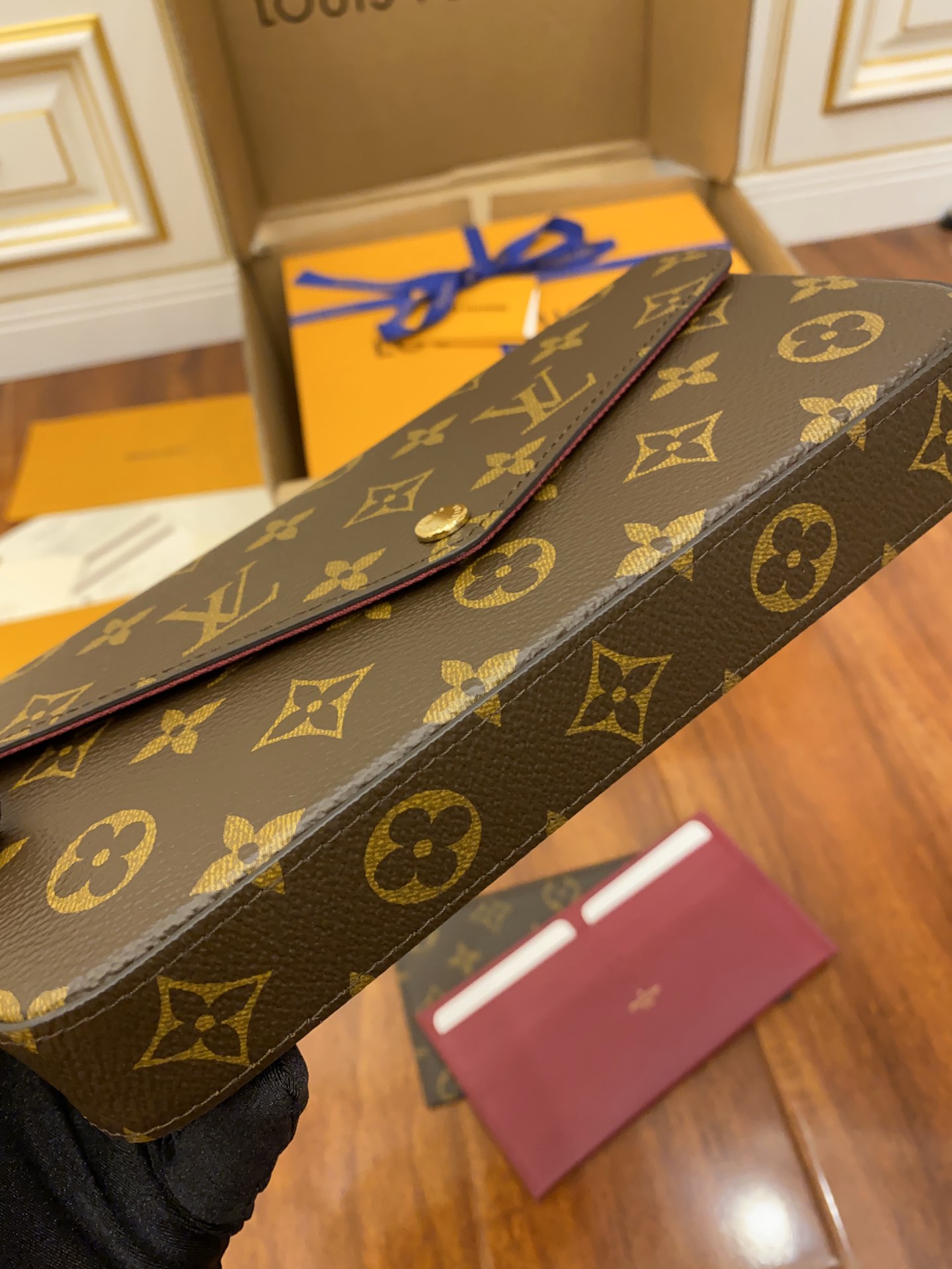 Túi Đeo Chéo Nữ Louis Vuitton LV M61276 Félicie Pochette Monogram Màu Nâu