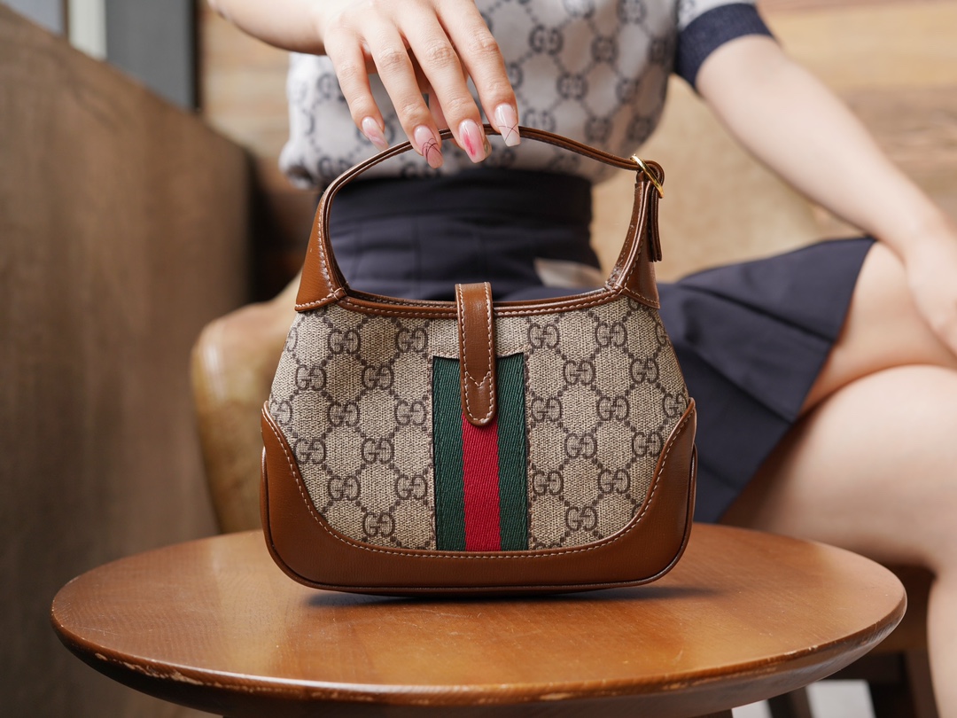 Túi Xách Nữ Jackie 1691 607091Logo Nâu 