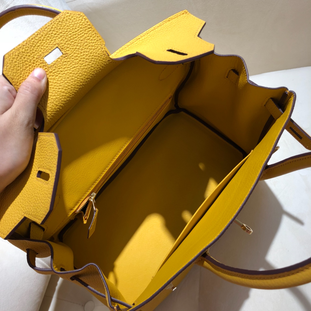 Túi xách hermes birkin màu vàng 