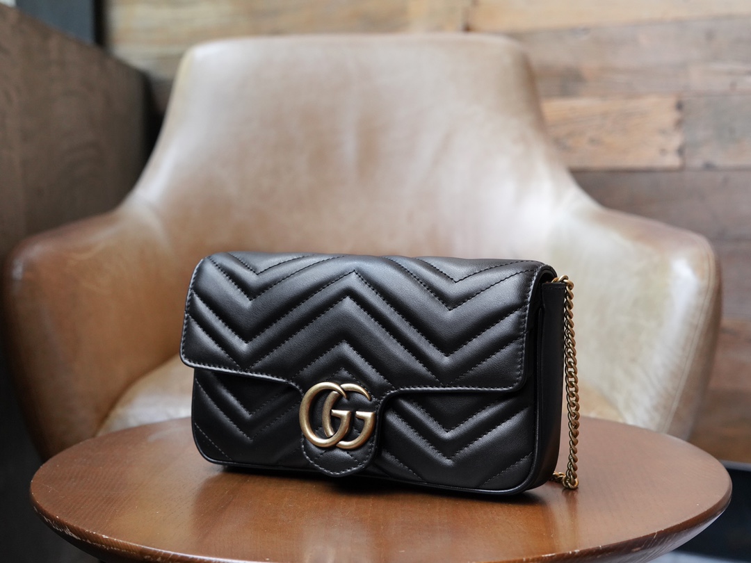 Túi Xách Nữ Mini sac GG Marmont 751526 Màu Đen