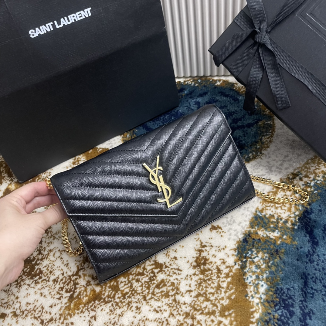 Túi Xách YSL Monogram 360452 Màu Đen