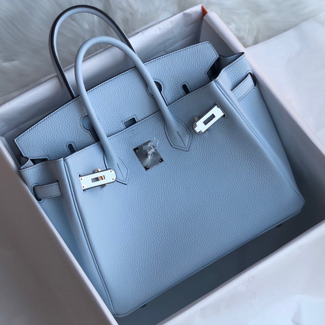 Túi Xách Hermes Birkin Màu Xanh Dương