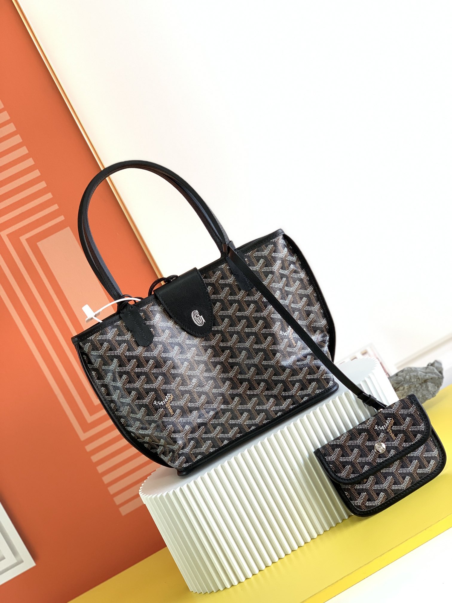 Goyard mini tote 8088 (brown)