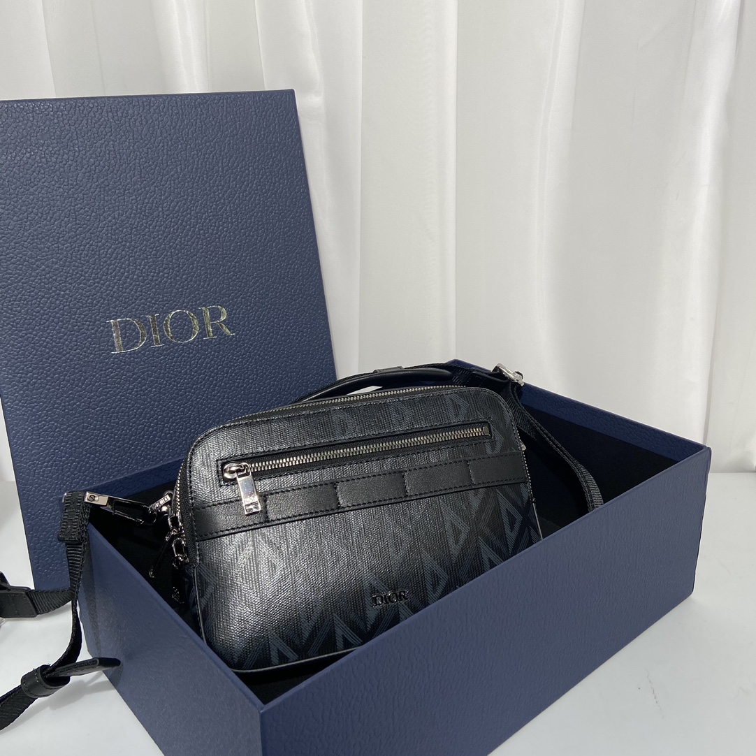 Túi xách Dior Oblique nam 9266 màu đen 