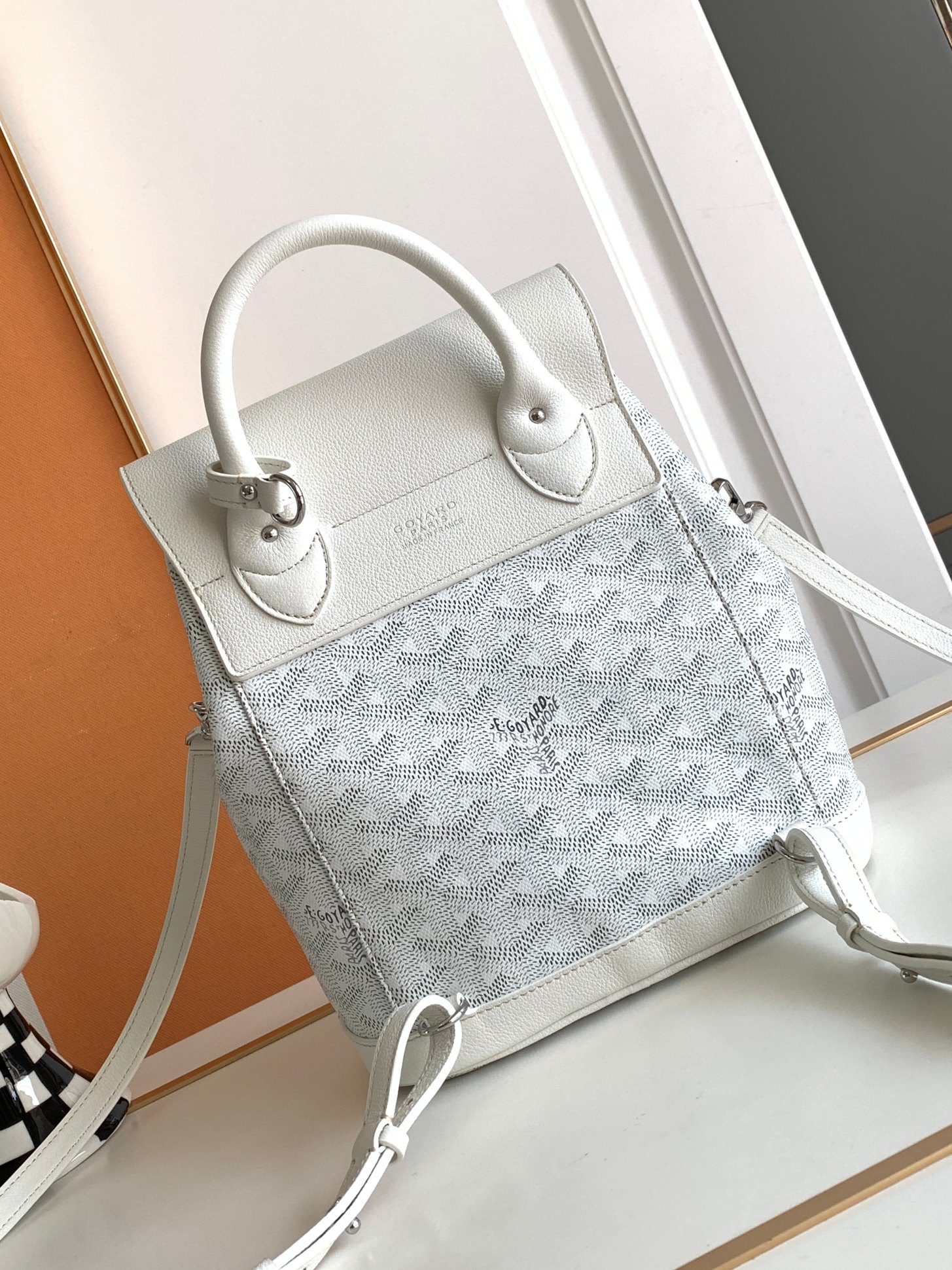 Balo Goyard Alpin 8035 Màu Trắng 