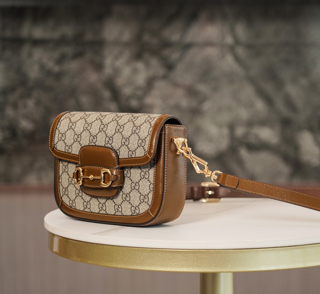 Túi Xách Gucci Horsebit 1955 658574 Màu Nâu
