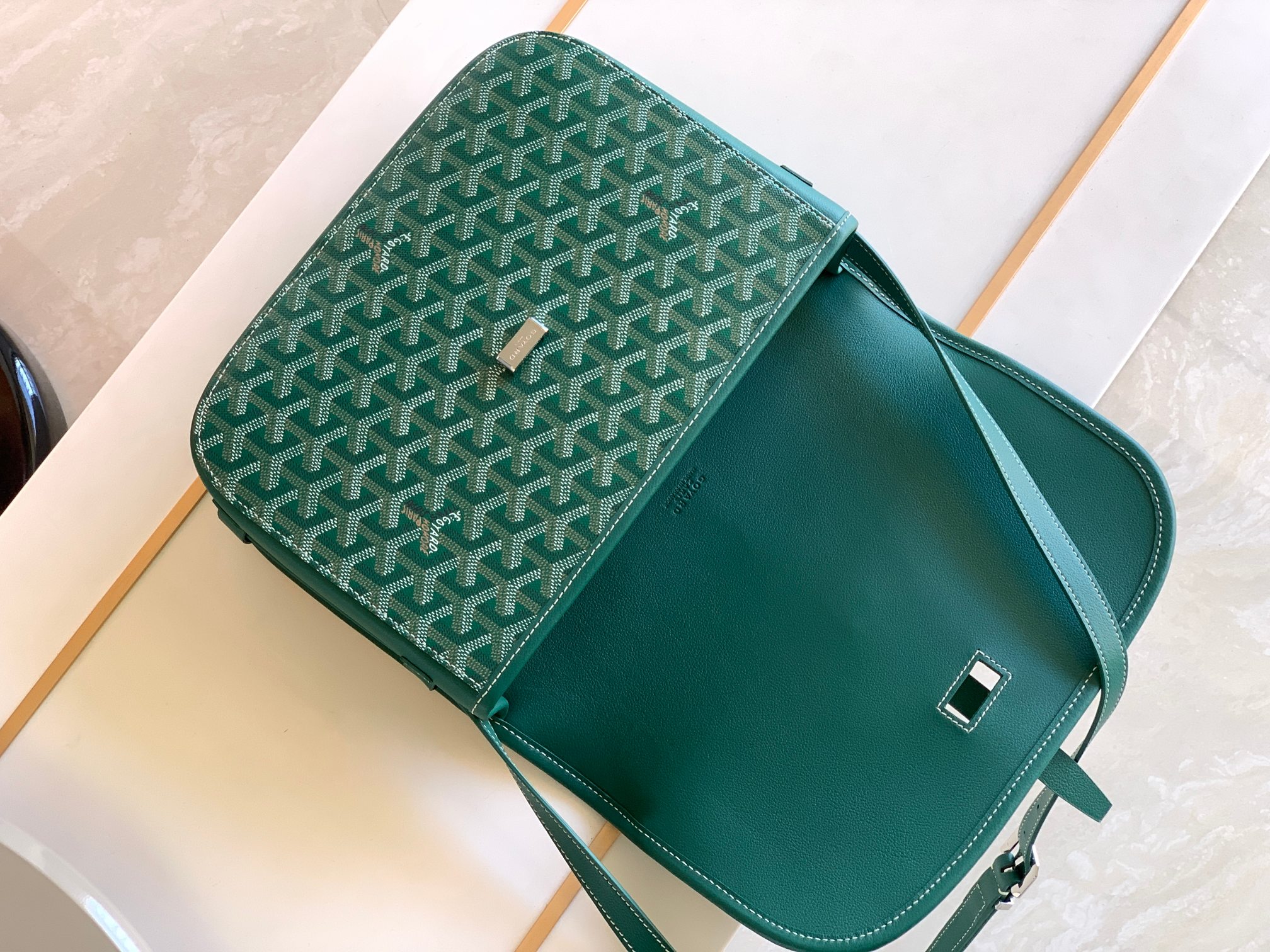 Túi Xách Nam Goyard Belvedere 8023 Màu Xanh Lá 