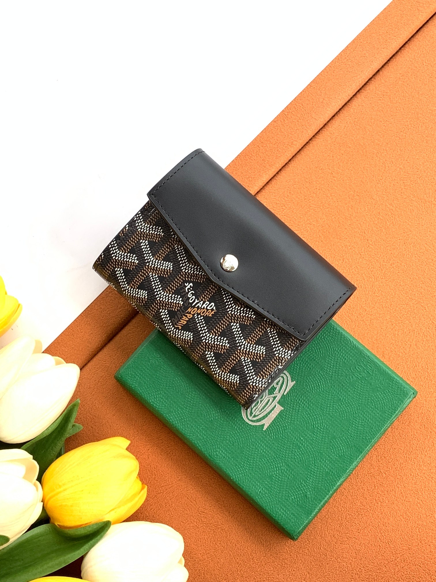 Ví Goyard Saint Gabriel 8513 Màu Đen 