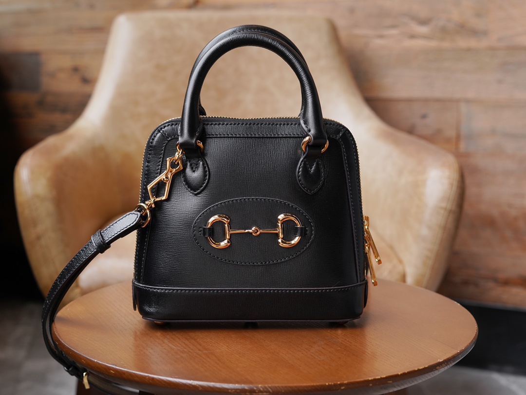 Túi Xách Nữ Mini Gucci Horsebit 1955 640716 Màu Đen 