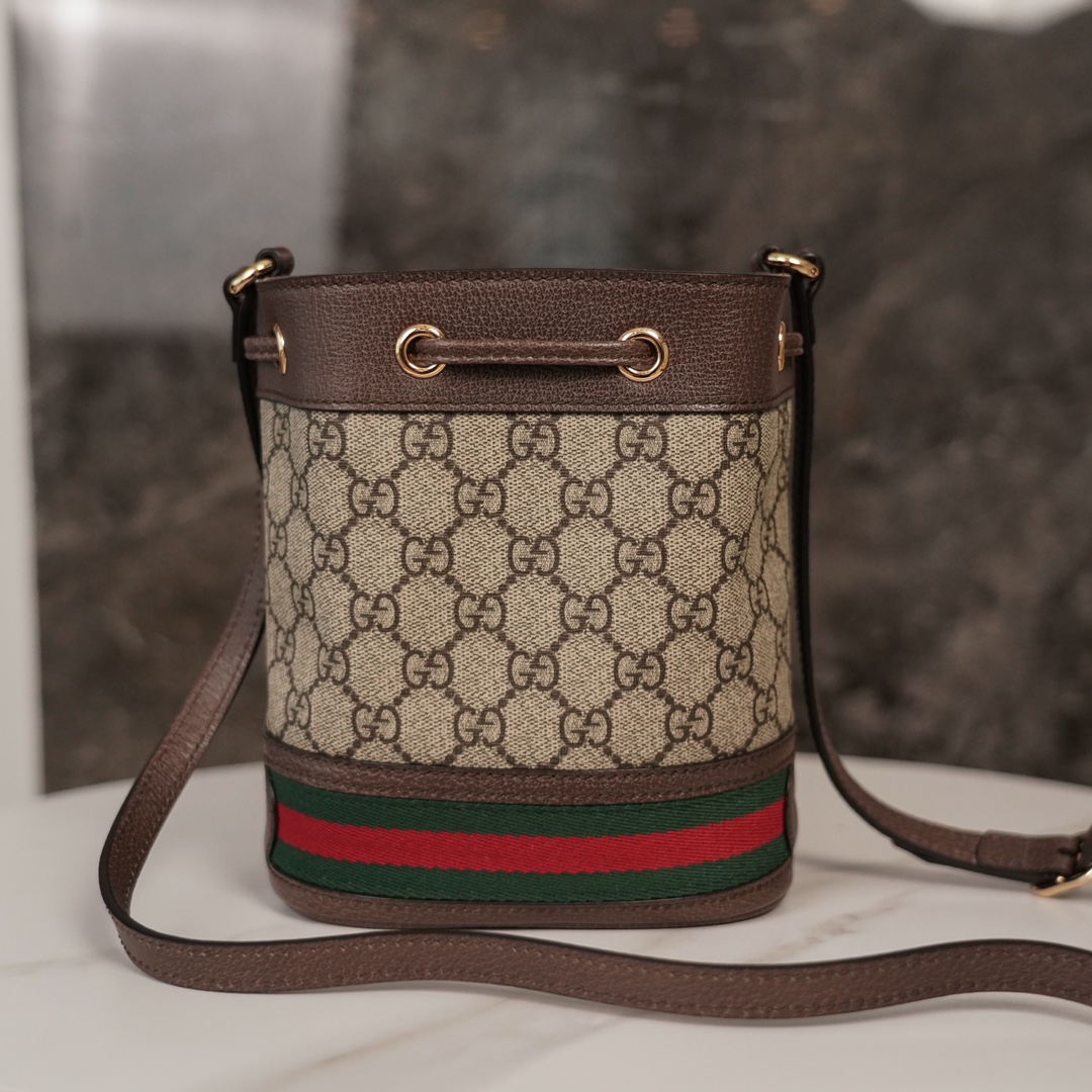 Balo Mini Gucci Ophidia 550602 Logo Nâu