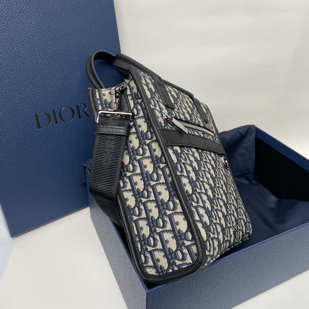 Túi xách Dior nam 9235 màu xám 