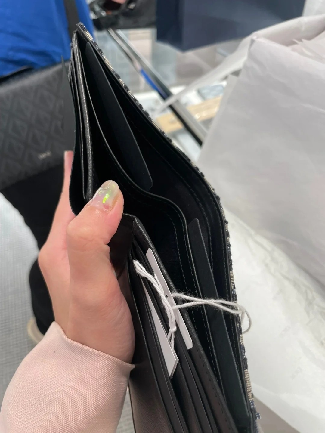 Ví Nam Dior Màu Đen 9955