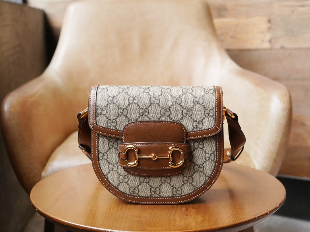 Mini sac rond Gucci Horsebit 1955 760191 (logo)