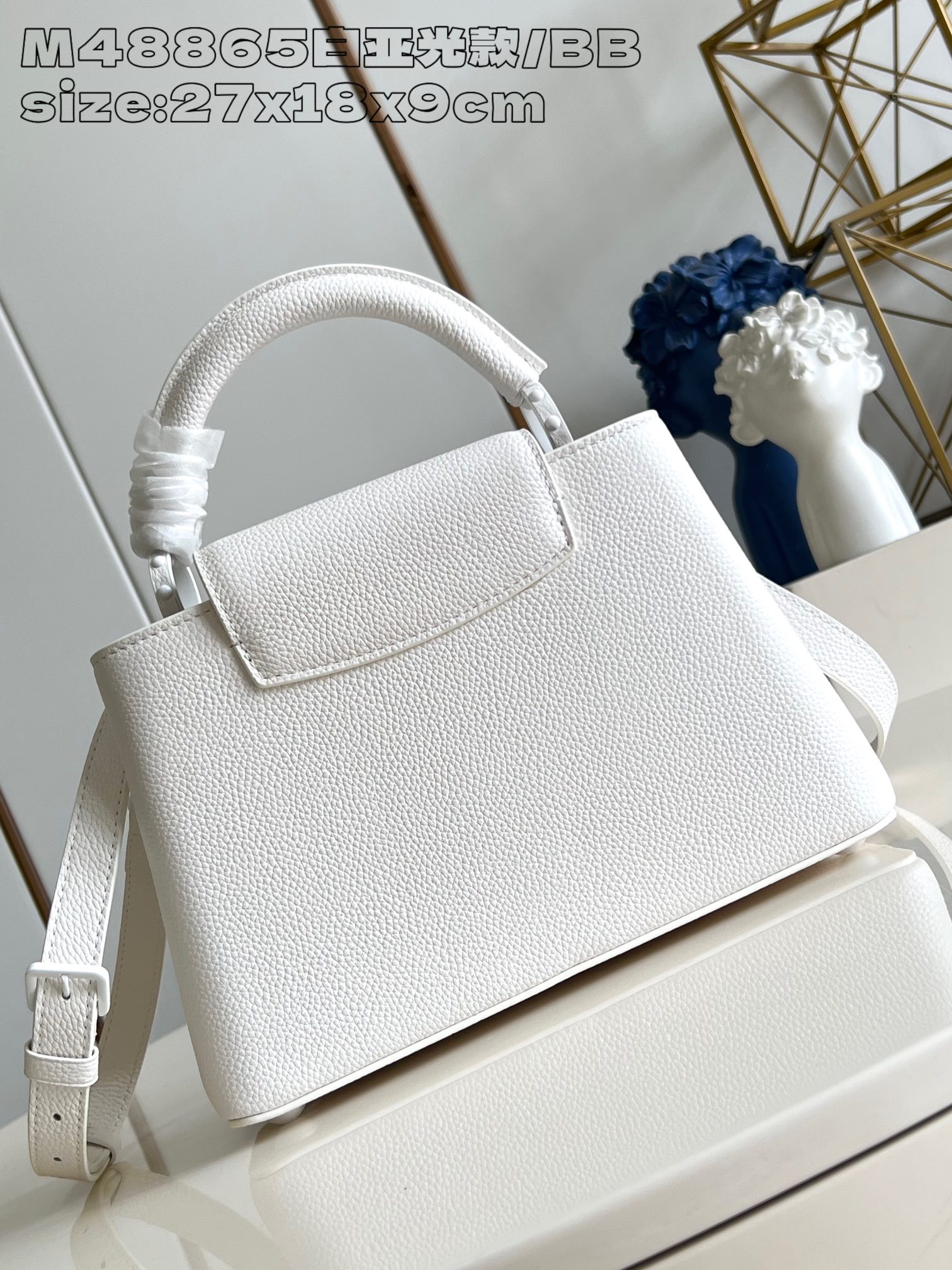  Túi Nữ Louis Vuitton Capucines BB M48865 Màu Trắng