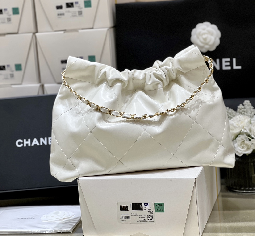 Túi Xách Chanel 22BAG AS4486 Màu Trắng