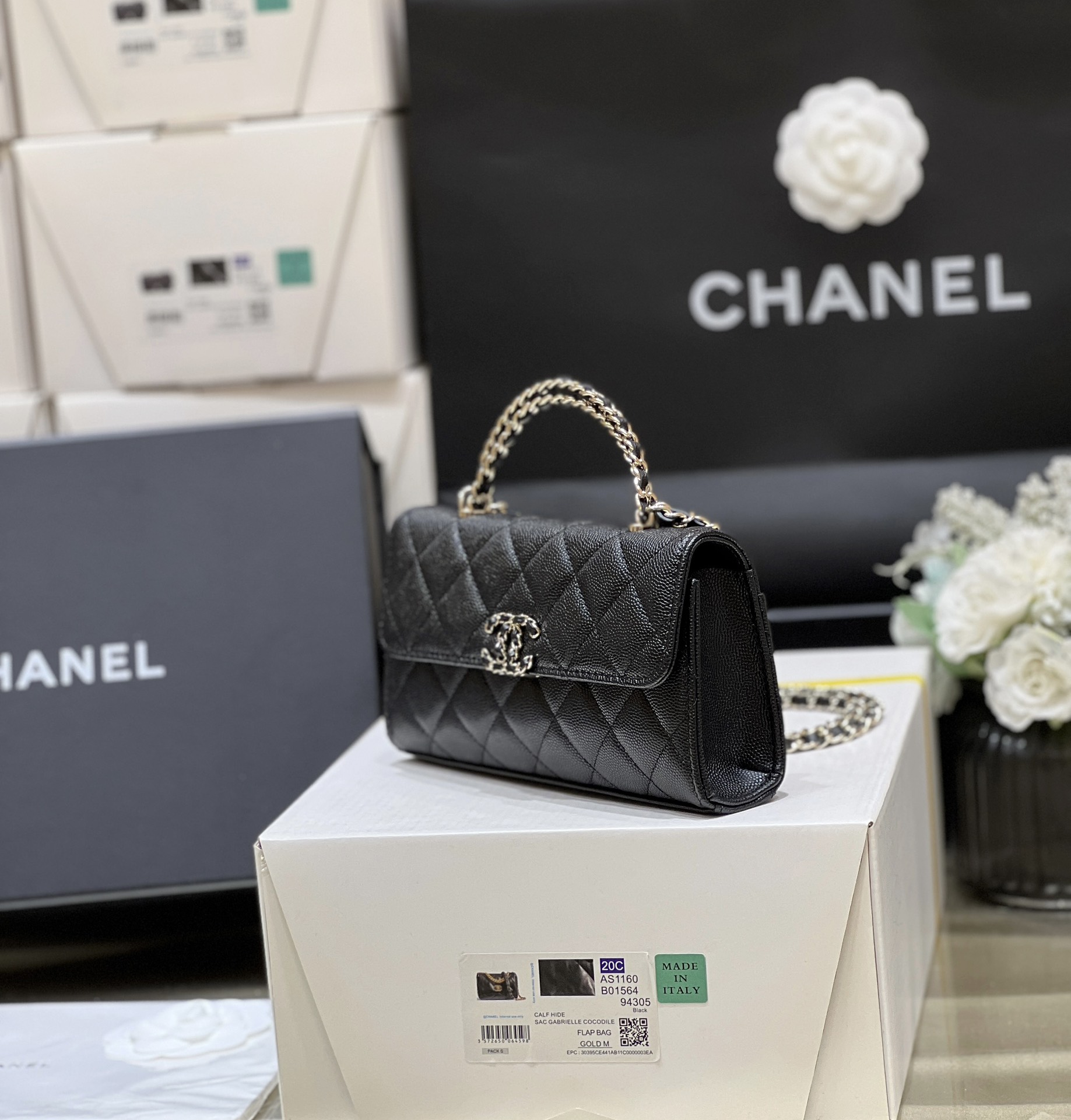 Túi Xách Chanel Kelly AS3238 Màu Đen 