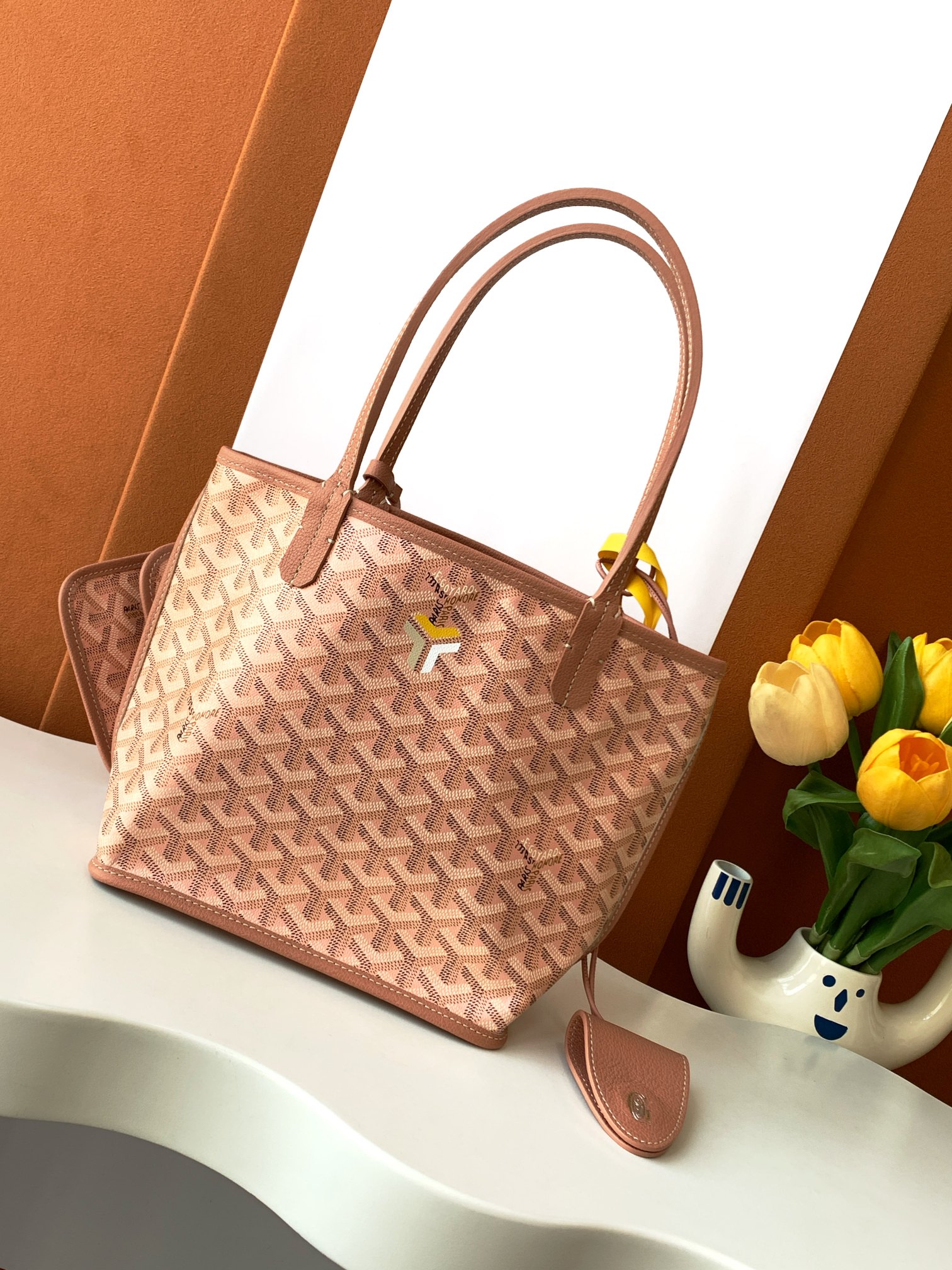 Túi xách Goyard 8003 màu hồng 